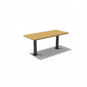 Piknikový stôl U4 1,6 m (na dlažbu) – Thermo-jaseň + olej