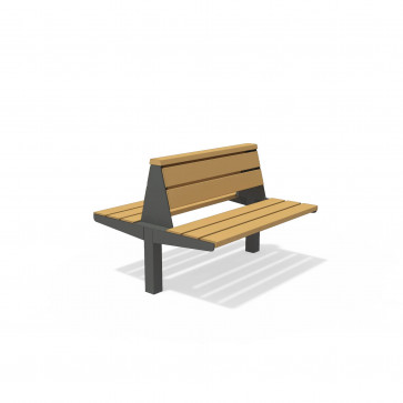 Obojstranná lavička U4 1,2 m – Thermo-jaseň