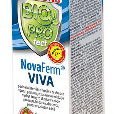 Novaferm Viva 250ml - Proti pôdnym škodcom ako háďatká, drôtovce, pandravy, siatice a iné, podporuje zdravie rastlín a zvyšuje výnos.