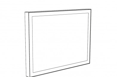Informačná vitrína L2 na stenu – kalené sklo