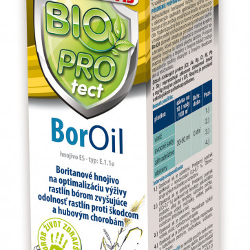 BorOil 50ml - Boritanové hnojivo na optimalizáciu výživy rastlín bórom zvyšujúce odolnosť rastlín proti škodcom a hubovým chorobám
