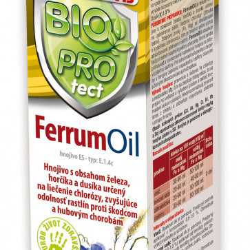 Ferrum oil 50ml - Prípravok s obsahom železa, horčíka a dusíka zvyšujúci odolnosť rastlín proti škodcom a hubovým chorobám