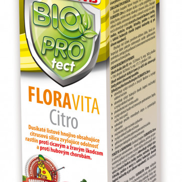 FLORA VITA Citro 100ml - Dusikaté listové hnojivo obsahujúce citrusovú silicu zvyšujúce odolnosť rastlín proti cicavým a žravým škodcom a proti hubovým chorobám