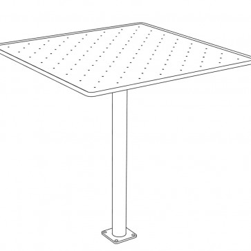 Štvorcový stôl TINA VP, menší