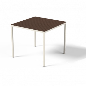Vysoký štvorcový stôl CORA - Ipe 865x865x760mm