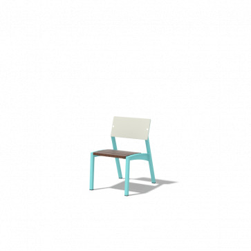 Detská stolička MINI VERA - Ipe + olej + HPL 350x470x555mm
