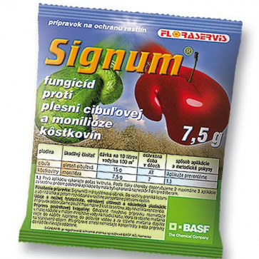 Signum 7,5g - prípravok proti hubovým chorobám ovocia a zeleniny, vysoko účinný univerzálny fungicíd do kôstkovín, účinný proti plesni a hrdzi v trávnikoch