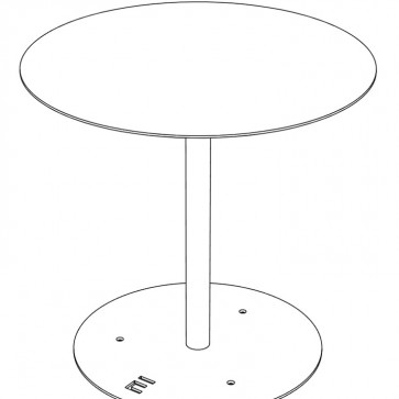 Stôl SPULKA VP ø 80 cm s podstavcom