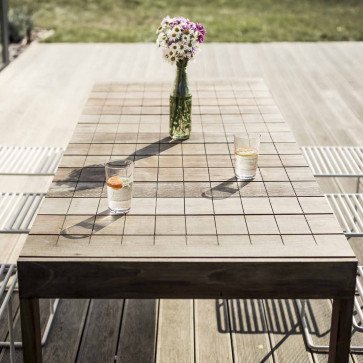 Stôl SENA - Ipe + drážky