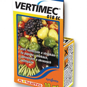 Vertimec 018 EC 10ml - insekticídny prípravok na ochranu zeleniny, jadrovín a okrasných rastlín