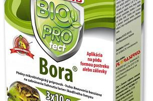 Bora 3x10g - Pôdny mikrobiologický prípravok – huba Beauveria bassiana na zabránenie liahnutiu lariev škodlivého hmyzu- aj proti vrtivke orechovej a čerešňovej.