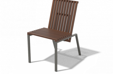 Stolička AXIS bez podrúčiek - Ipe 500x670x870mm