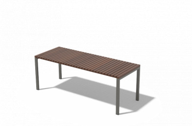 Stôl dlhý, nizky AXIS - Ipe + olej 1120x430x420mm
