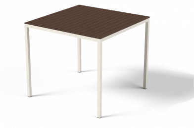 Vysoký štvorcový stôl CORA - Ipe + olej 865x865x760mm
