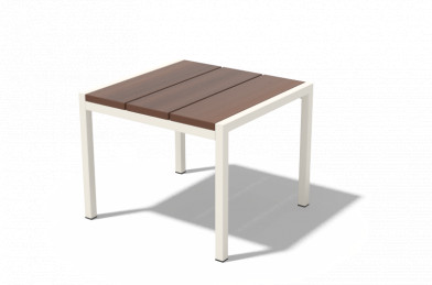 Malý nízky stôl LAUREDE - Ipe + olej 480x450x375mm