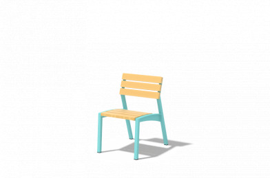 Detská stolička MINI VERA - Agát + olej 350x470x560mm