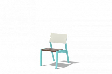 Detská stolička MINI VERA - Ipe + olej + HPL 350x470x555mm