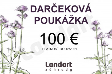 Darčekový poukaz 100€ - predaný 22.06.2022- vycerpane 12.5.23