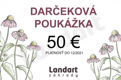 Darčekový poukaz 50€ - uplatnený 18.05.2022