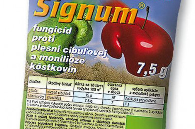 Signum 15g - prípravok proti hubovým chorobám ovocia a zeleniny, vysoko účinný univerzálny fungicíd do kôstkovín, účinný proti plesni a hrdzi v trávnikoch