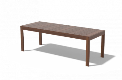 Stôl SENA - Ipe + olej + drážky 2220x850x750mm